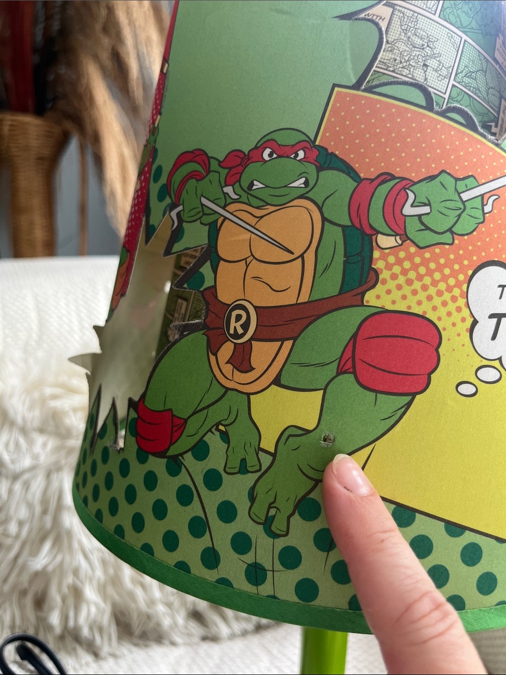 Vintage Teenage Mutant Ninja Turtles Lamp - Picture 13 of 13